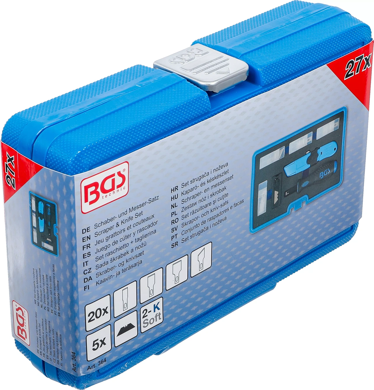 Skrapor- och kniv-sats | 27 delar