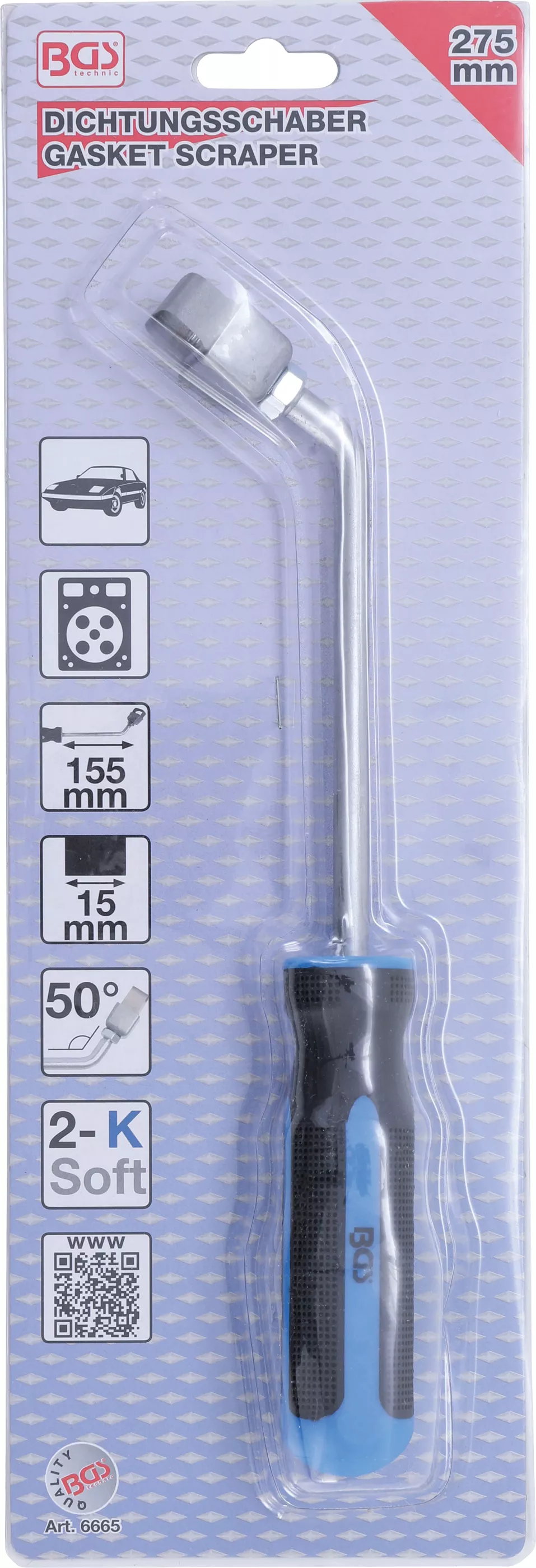 Tätningsskrapa | vinklad | 155 mm