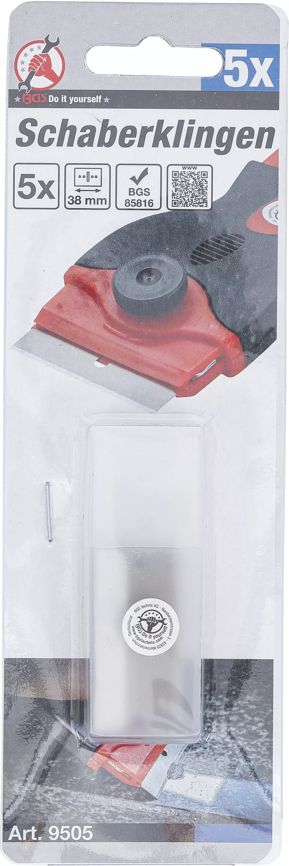 Skrapblad | för BGS 85816 | 5 delar