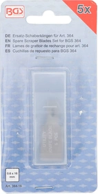 Reserv-Skrapblad för BGS 364 | 0,6 x 16 mm | 5 delar