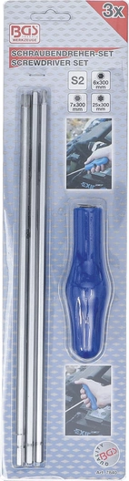 Special-Skruvmejsel-sats | T-Profil (för Torx) / Inre sexkant | 4 delar