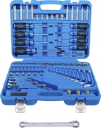 Verktygsortiment | 6,3 mm (1/4") + 12,5 mm (1/2") | E-Profil / T-Profil (för Torx) | 84 delar