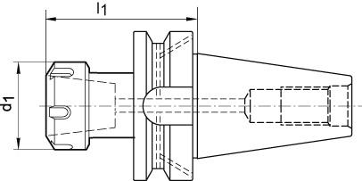 Spännhylschuck JISB6339ADB BT/ER