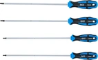 Skruvmejsel-sats | extra lång | T-Profil (för Torx) | T15 - T30 | 4 delar