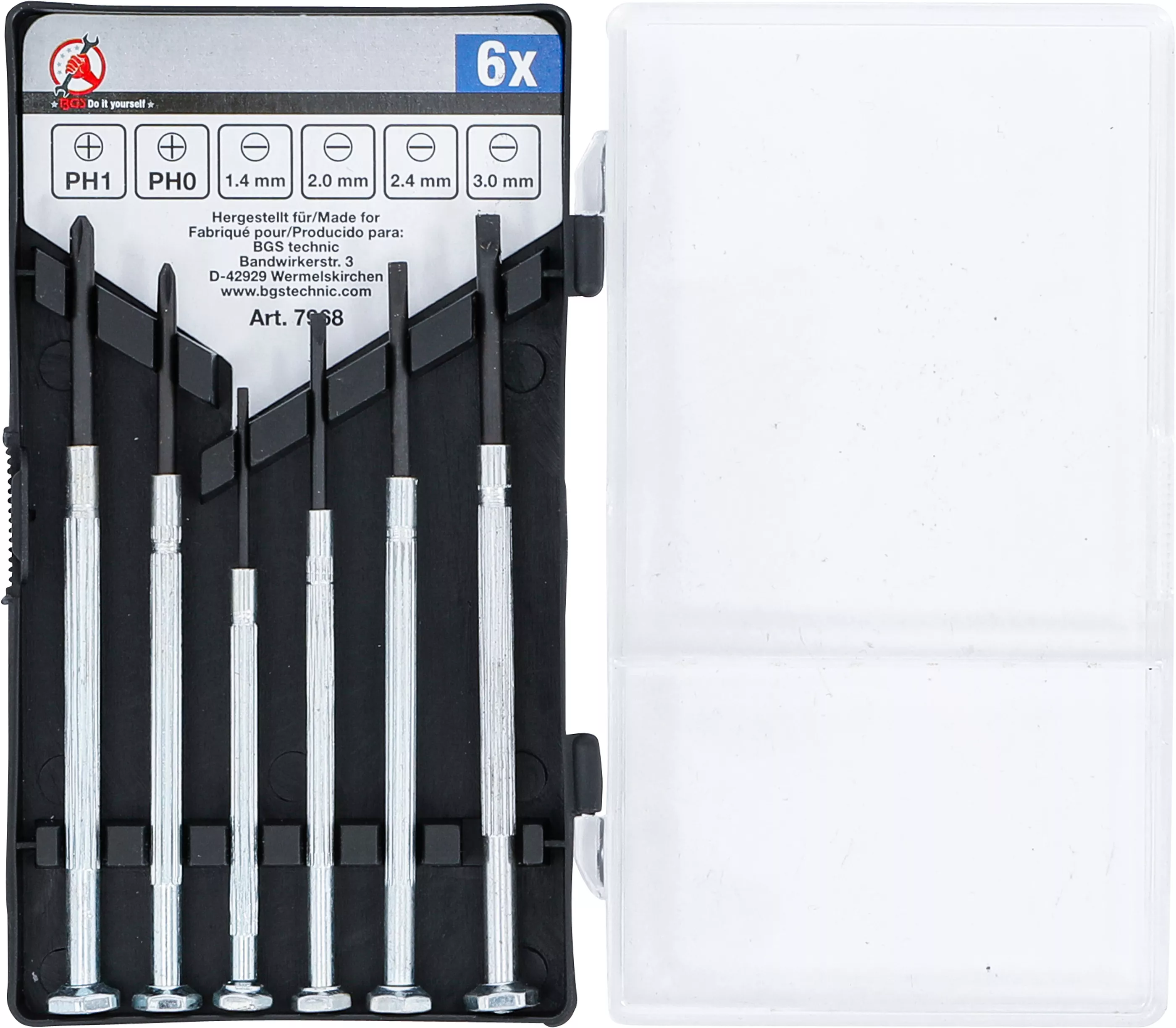 Finmekaniker-skruvmejselsats | 6 delar