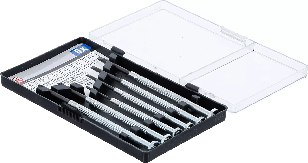 Finmekaniker-skruvmejselsats | 6 delar