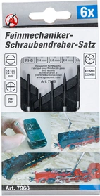 Finmekaniker-skruvmejselsats | 6 delar