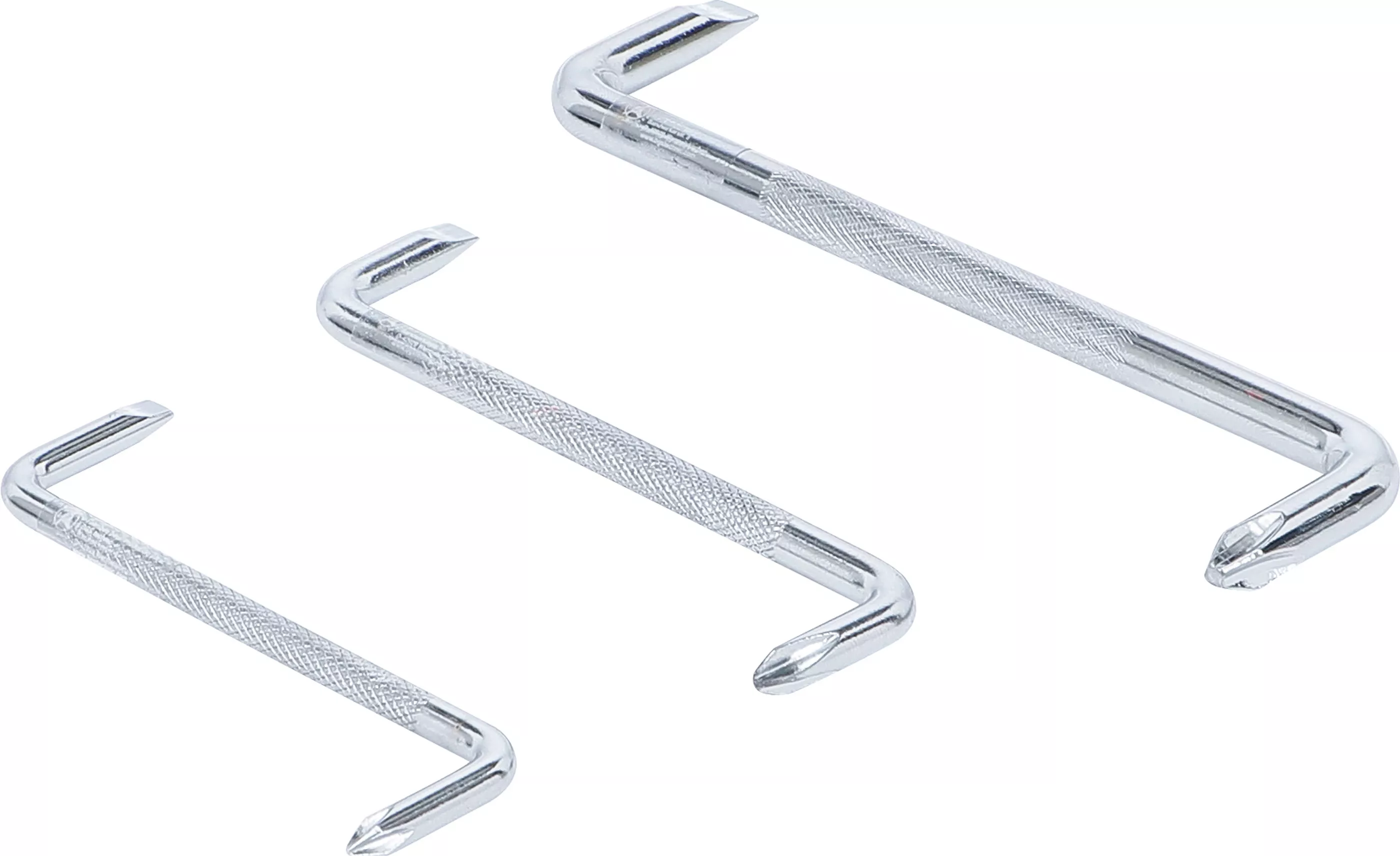 Vinkel-Skruvmejsel-sats | Spår / Krysspår | 3 delar