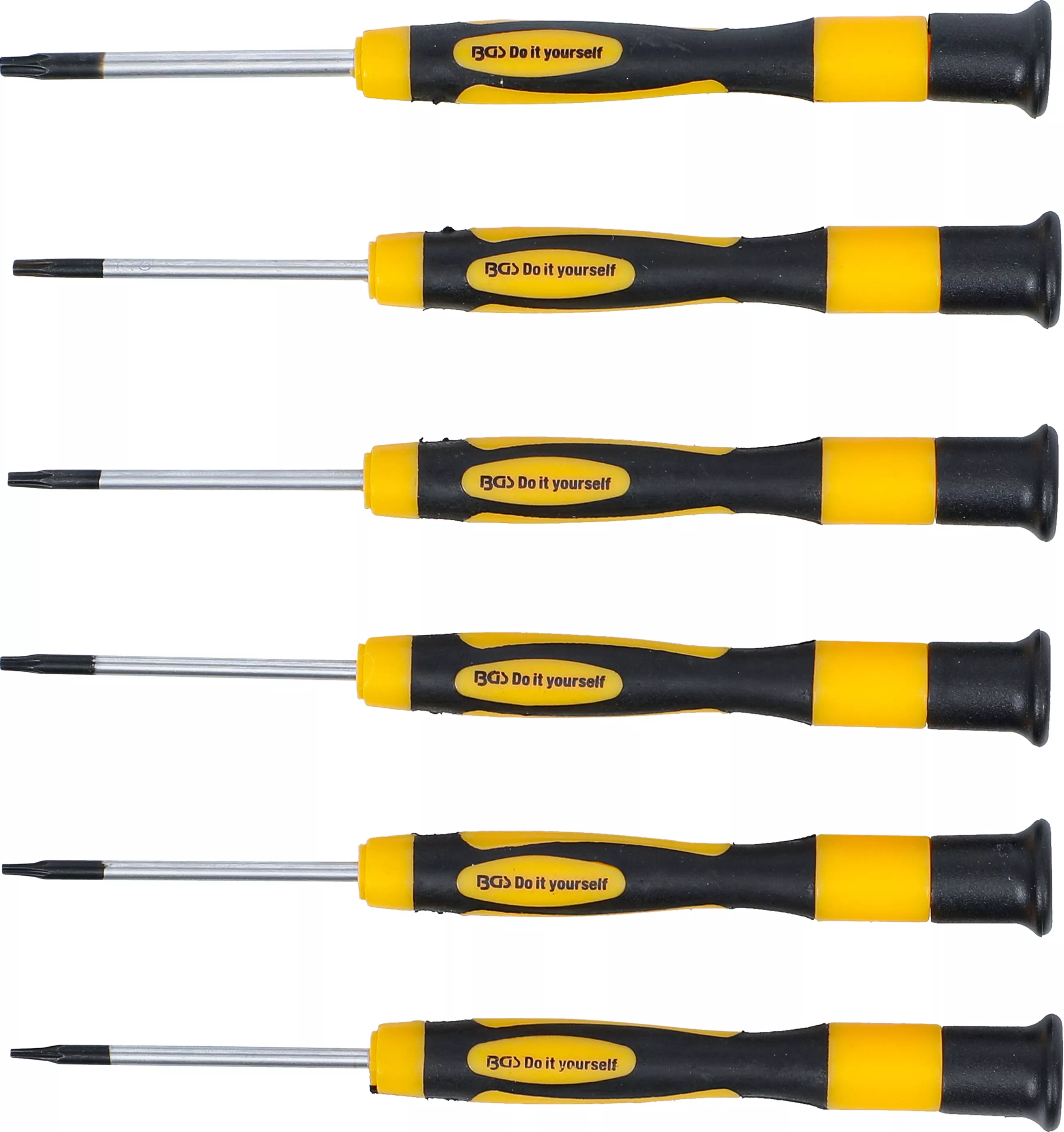 Precisions-Skruvmejsel-sats | T-Profil (för Torx) | 6 delar