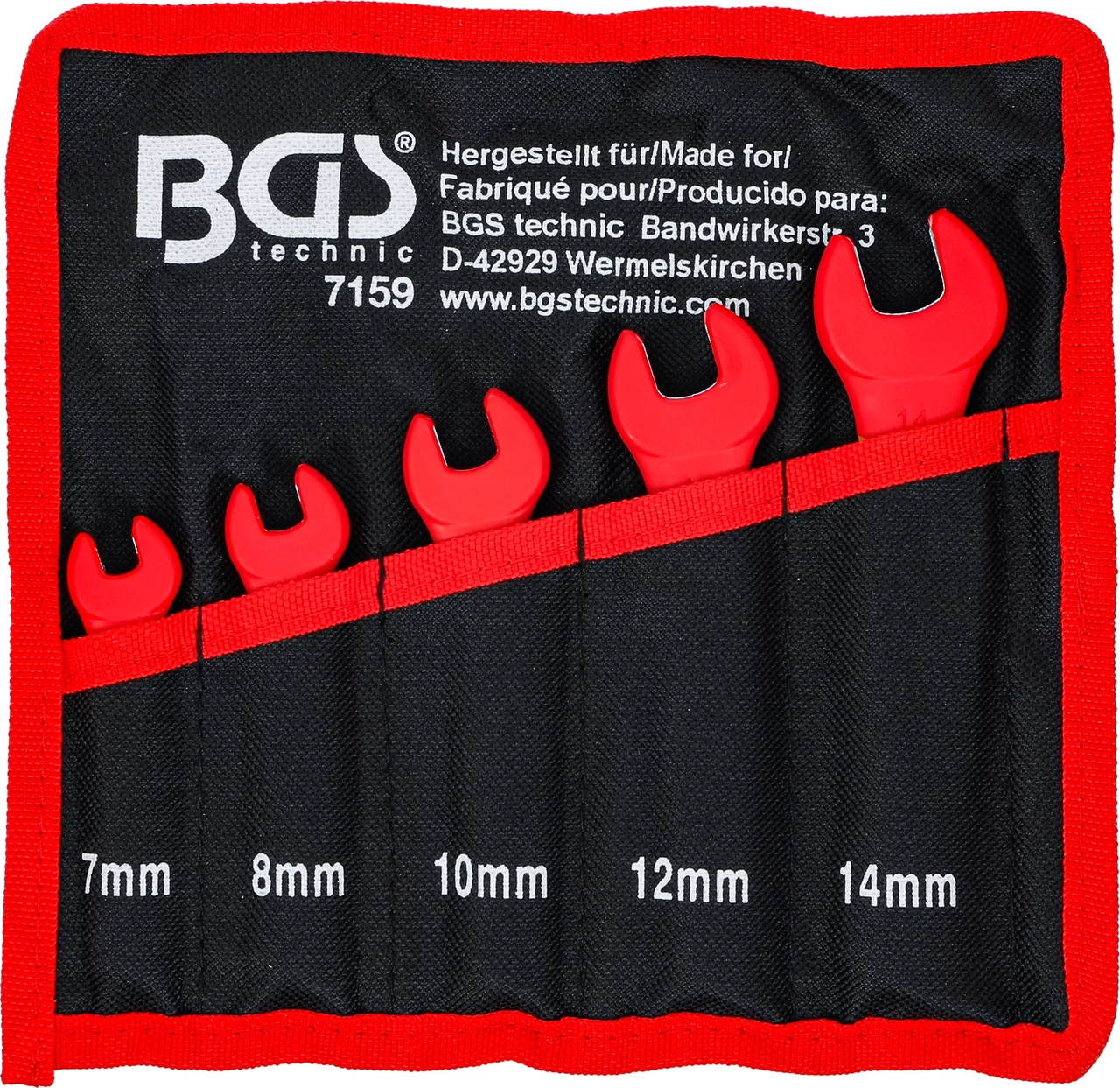 VDE-fastnyckelsats | 7 - 14 mm | 5 delar