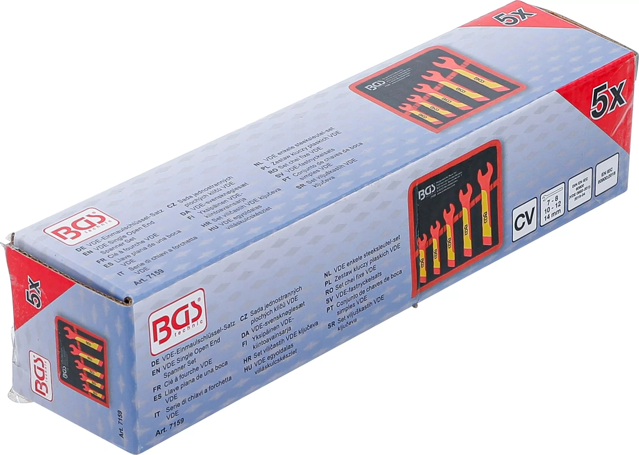 VDE-fastnyckelsats | 7 - 14 mm | 5 delar