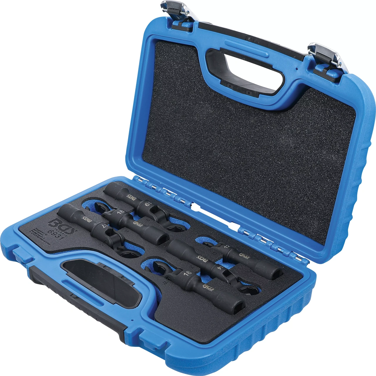 Kråkfotsnyckel-sats | 12,5 mm (1/2") | Flexibel | 10 delar