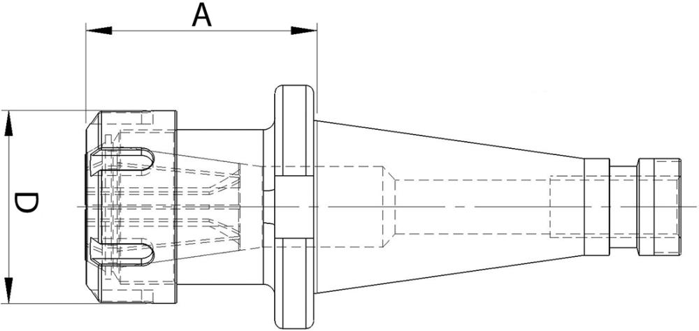 Spännhylschuck DIN 2080 SK40-ER16