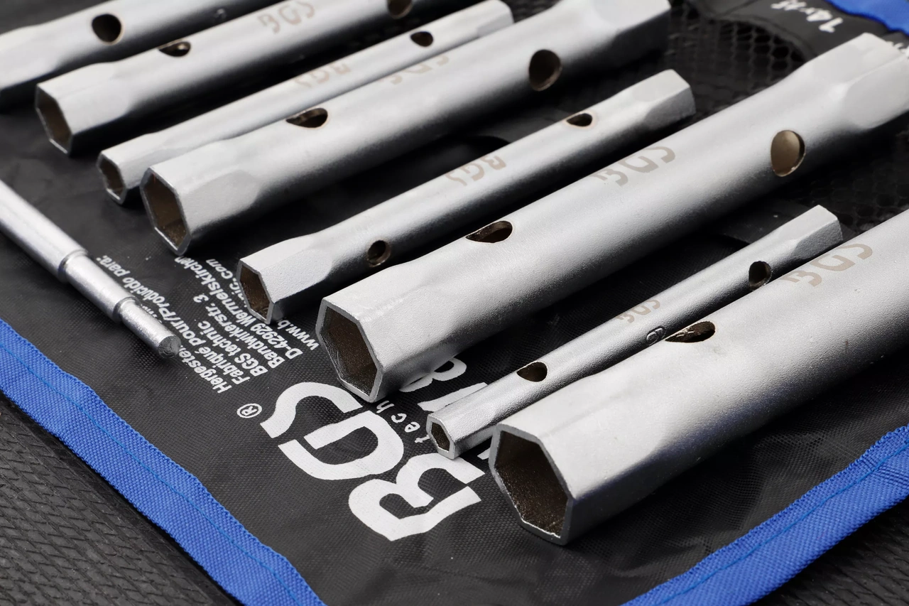 Rörhylsa-sats | 6 x 7 - 20 x 22 mm | 9 delar