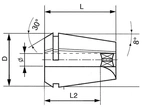 Spännhylsa DIN 6499-B ER20 Ø10,0 FK.8,0mm