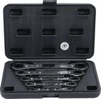 Spärr-ringnyckel-sats, rak, med omkastare | 6 x 8 - 19 x 22 mm | 5 delar