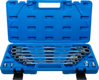 Dubbel-spärr-lednyckel-sats | 8 - 19 mm | 10 delar