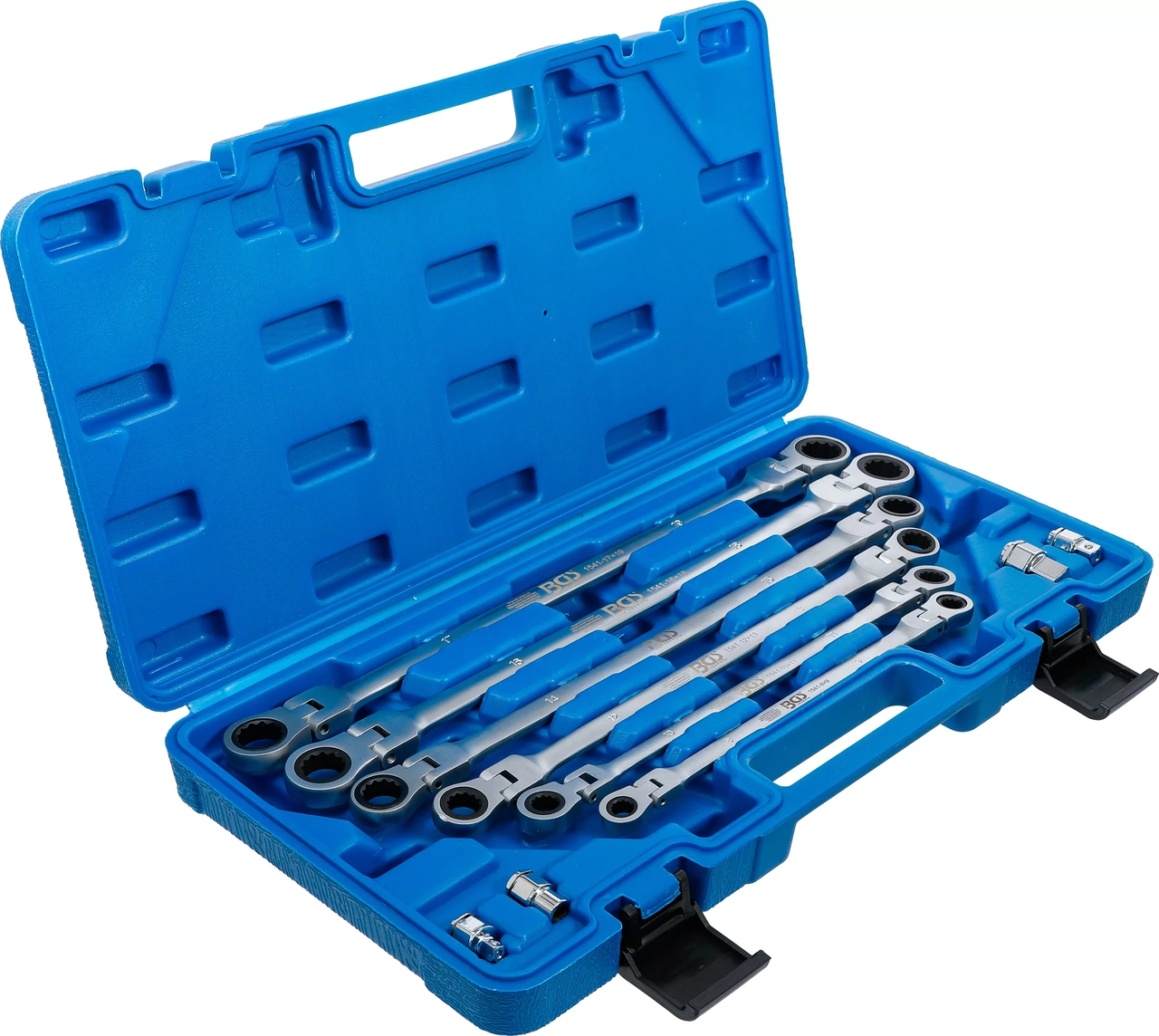 Dubbel-spärr-lednyckel-sats | 8 - 19 mm | 10 delar