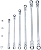 Dubbel-spärr-lednyckel-sats | 8 - 19 mm | 10 delar