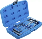 Dubbelledad U-nyckelsats med spärring | vinkelbar | 8 - 19 mm | 5 delar