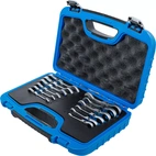 Spärring-U-nyckel-sats | kort | vinkelbar | 8 - 19 mm | 12 delar