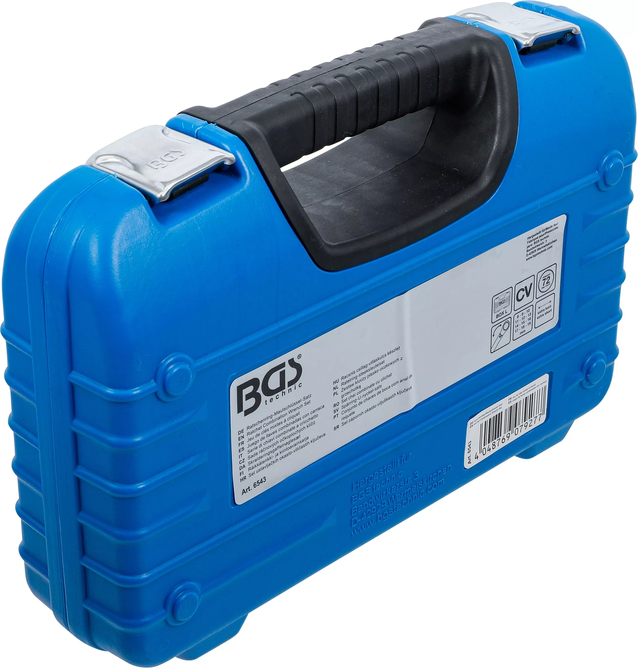 Spärring-U-nyckel-sats | kort | vinkelbar | 8 - 19 mm | 12 delar