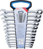 U-/ringnyckel med spärr -sats | 8 - 19 mm | 12 delar