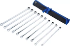 Spärring- och ringnyckelsats | extra lång | 10 - 19 mm | 10 delar
