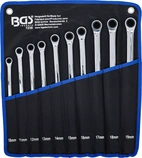 Spärring- och ringnyckelsats | extra lång | 10 - 19 mm | 10 delar