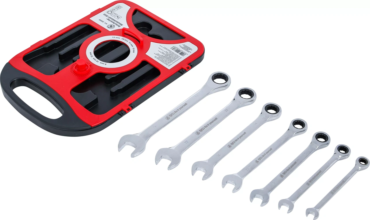 Spärring-U-nyckel-sats | 8 - 19 mm | 7 delar