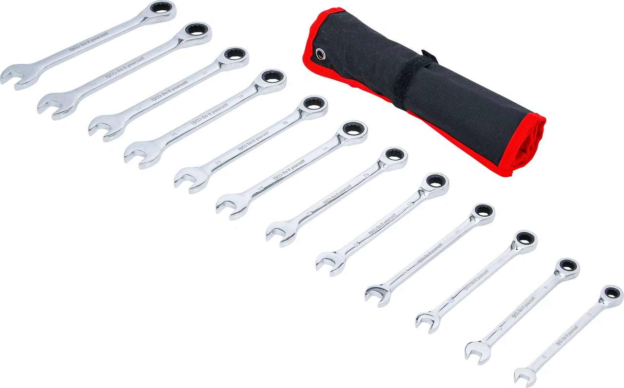 Spärring-U-nyckel-sats | 8 - 19 mm | 12 delar