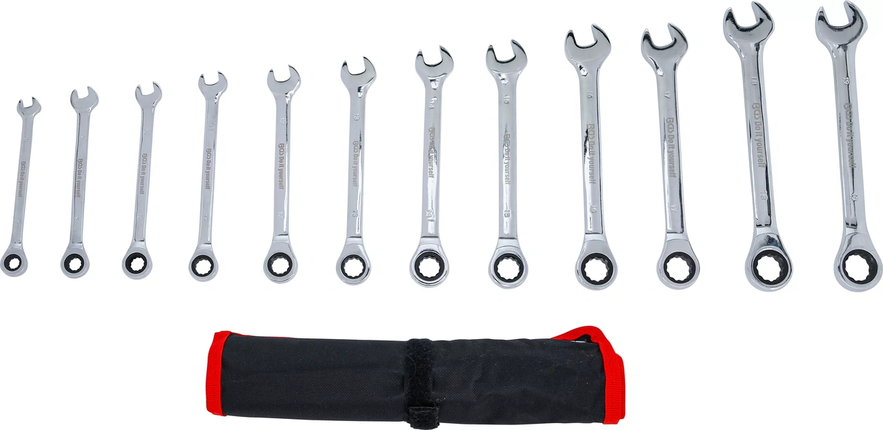 Spärring-U-nyckel-sats | 8 - 19 mm | 12 delar