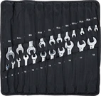 Spärring-U-nyckel-sats | Metriska + tumsstorlekar | 22 delar