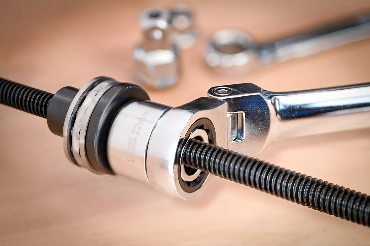 Dubbelring- och spärring-lednyckel-sats | extra lång | 27 delar