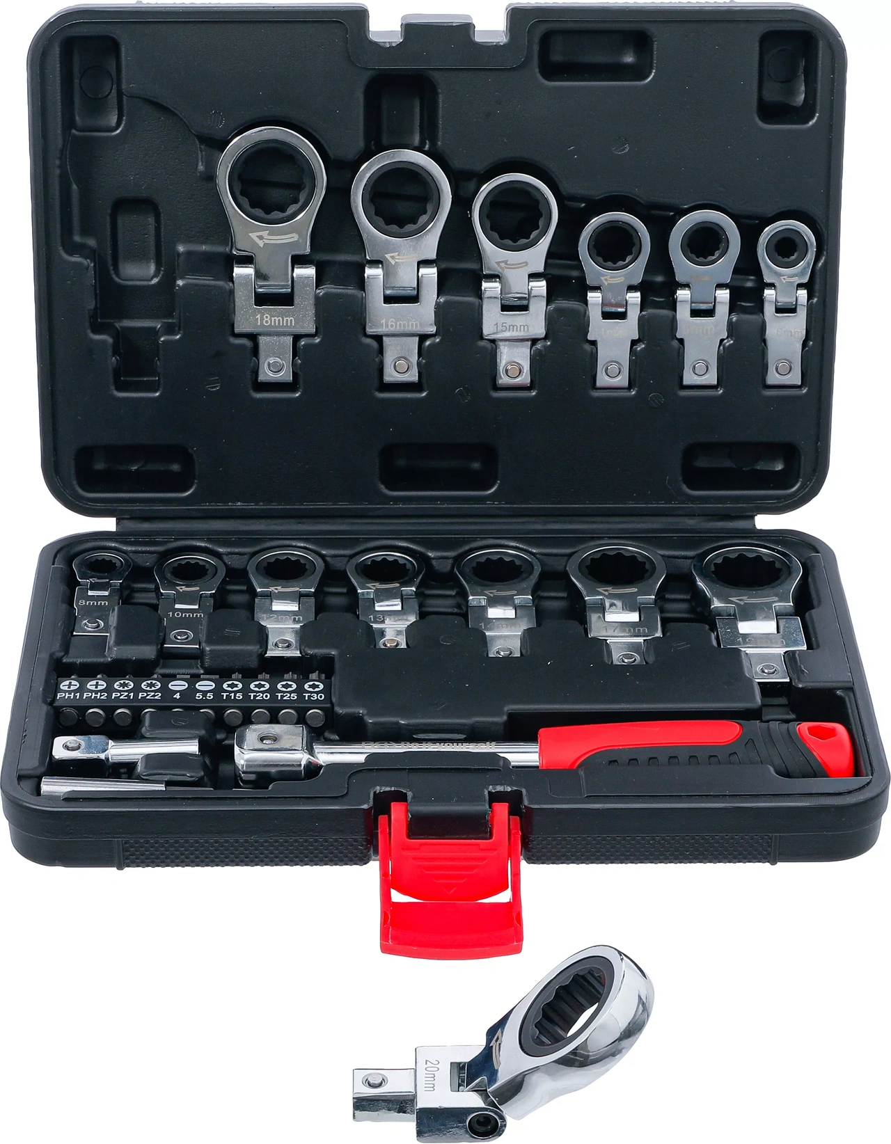 Insticks-spärringnyckelsats och bit-sats | 6 - 20 mm | 27 delar