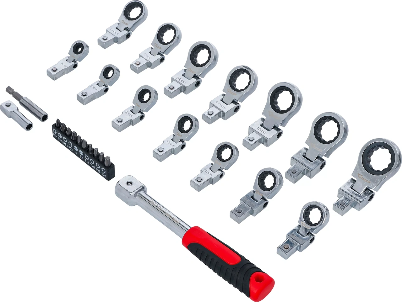 Insticks-spärringnyckelsats och bit-sats | 6 - 20 mm | 27 delar