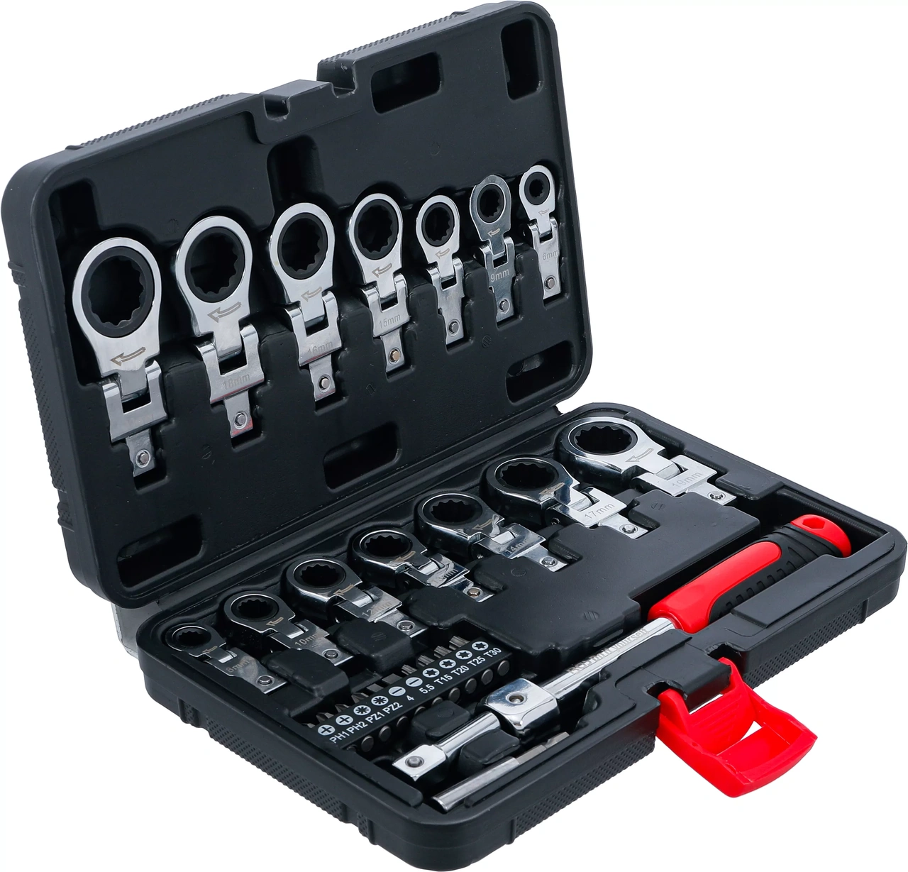 Insticks-spärringnyckelsats och bit-sats | 6 - 20 mm | 27 delar