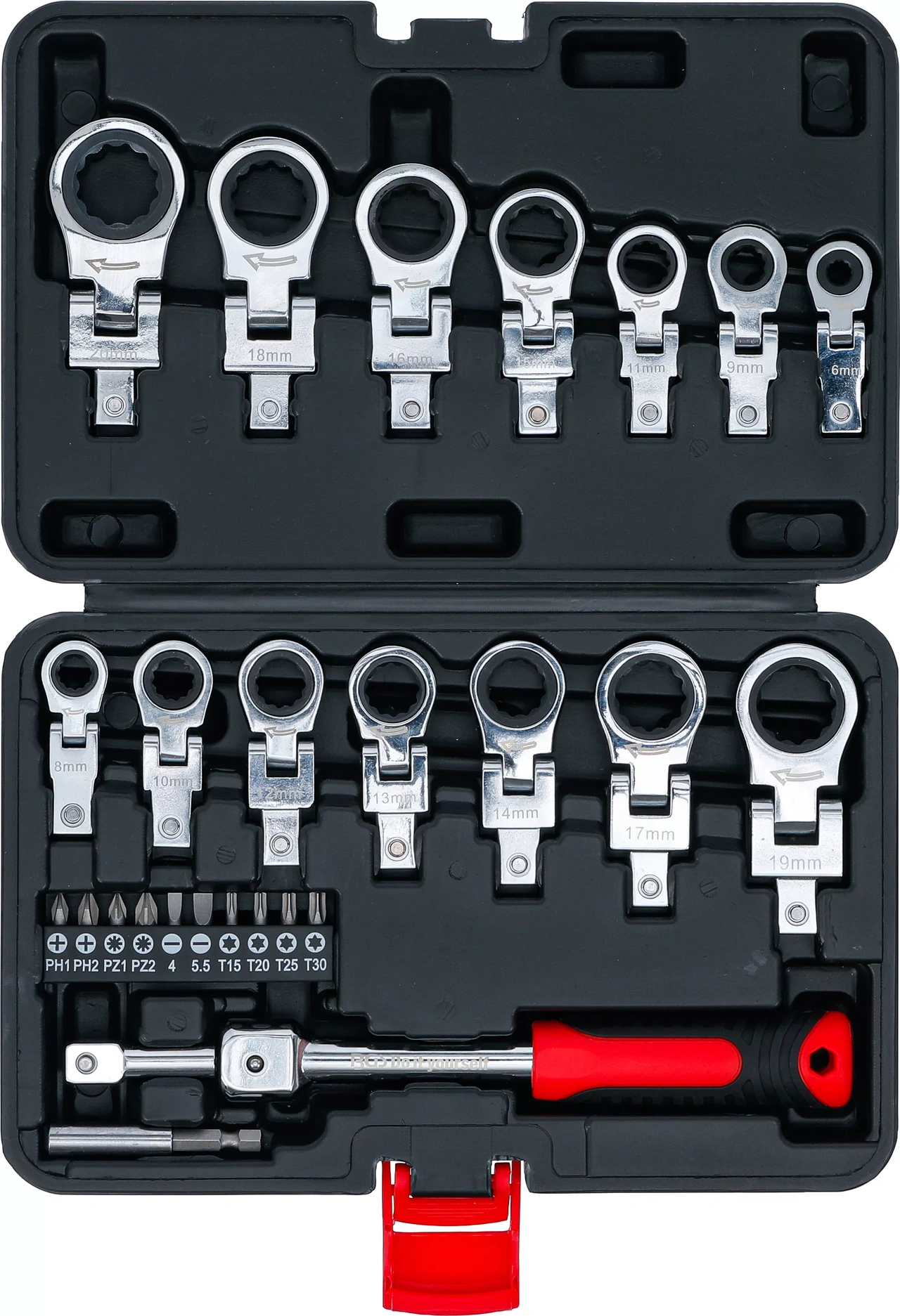 Insticks-spärringnyckelsats och bit-sats | 6 - 20 mm | 27 delar