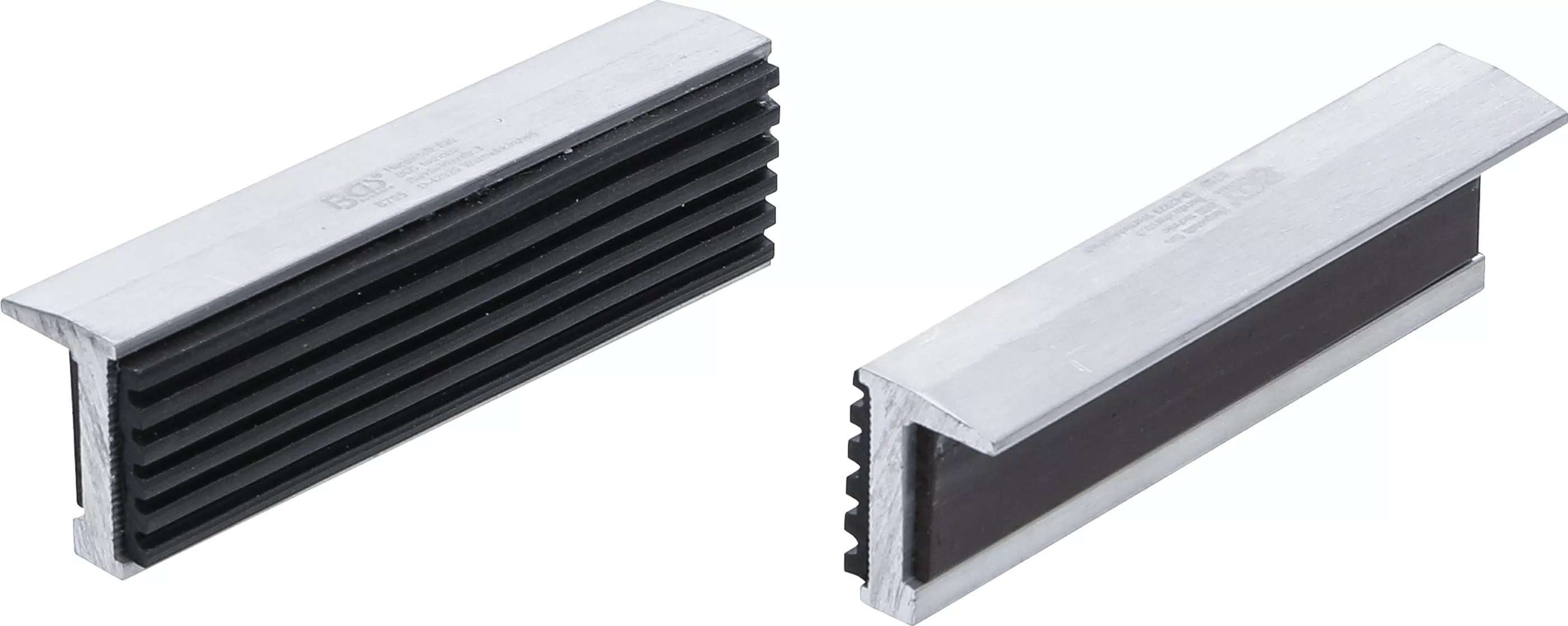 Skruvstycke-Skyddsbackar | Aluminium | Bredd 100 mm | 2 delar