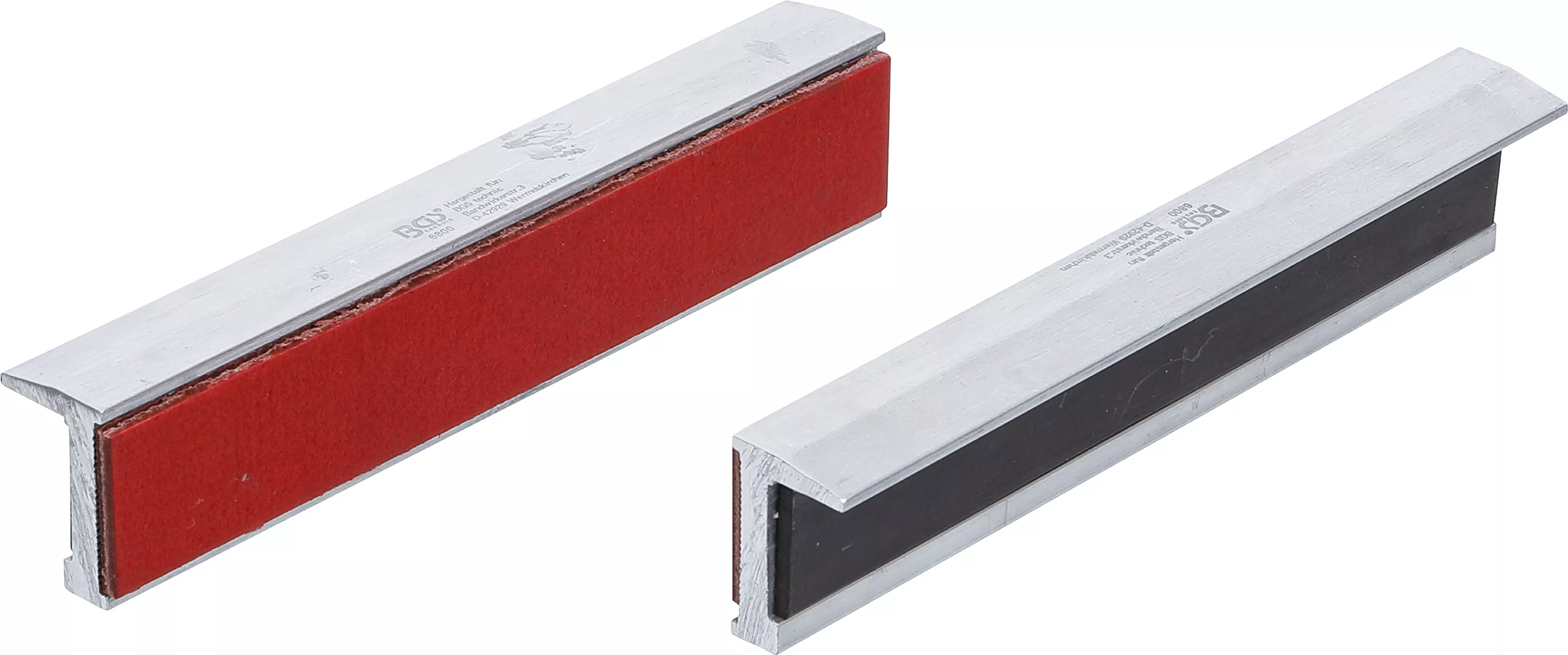 Skruvstycke-Skyddsbackar | Aluminium | Bredd 150 mm | 2 delar