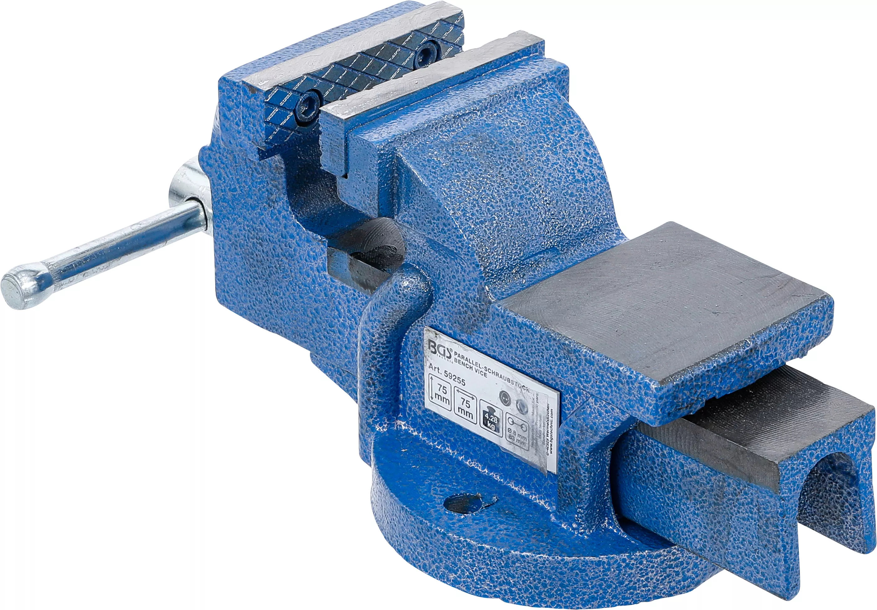 Parallell-Skruvstycke | 75 mm Spännbackar