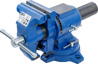 Parallell-skruvstycke | 100 mm spännbackar | 360° vridbar