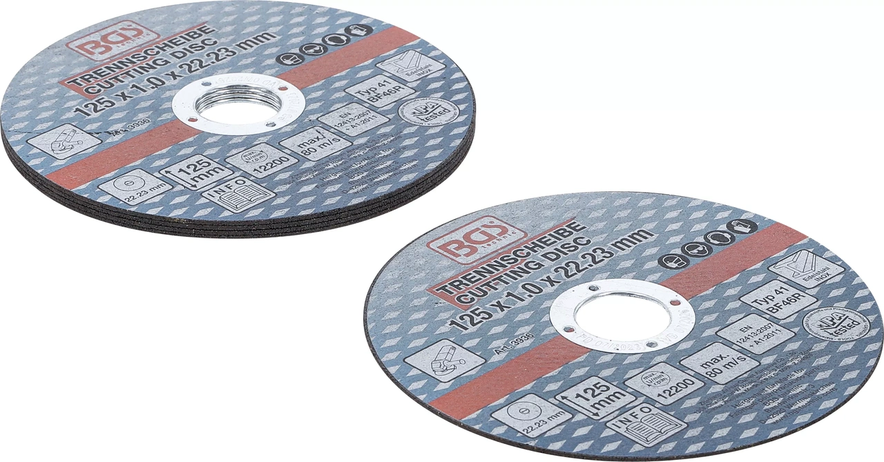 Kapskiva rostfritt stål 125 x 1,0 x 22,2mm 5-pack