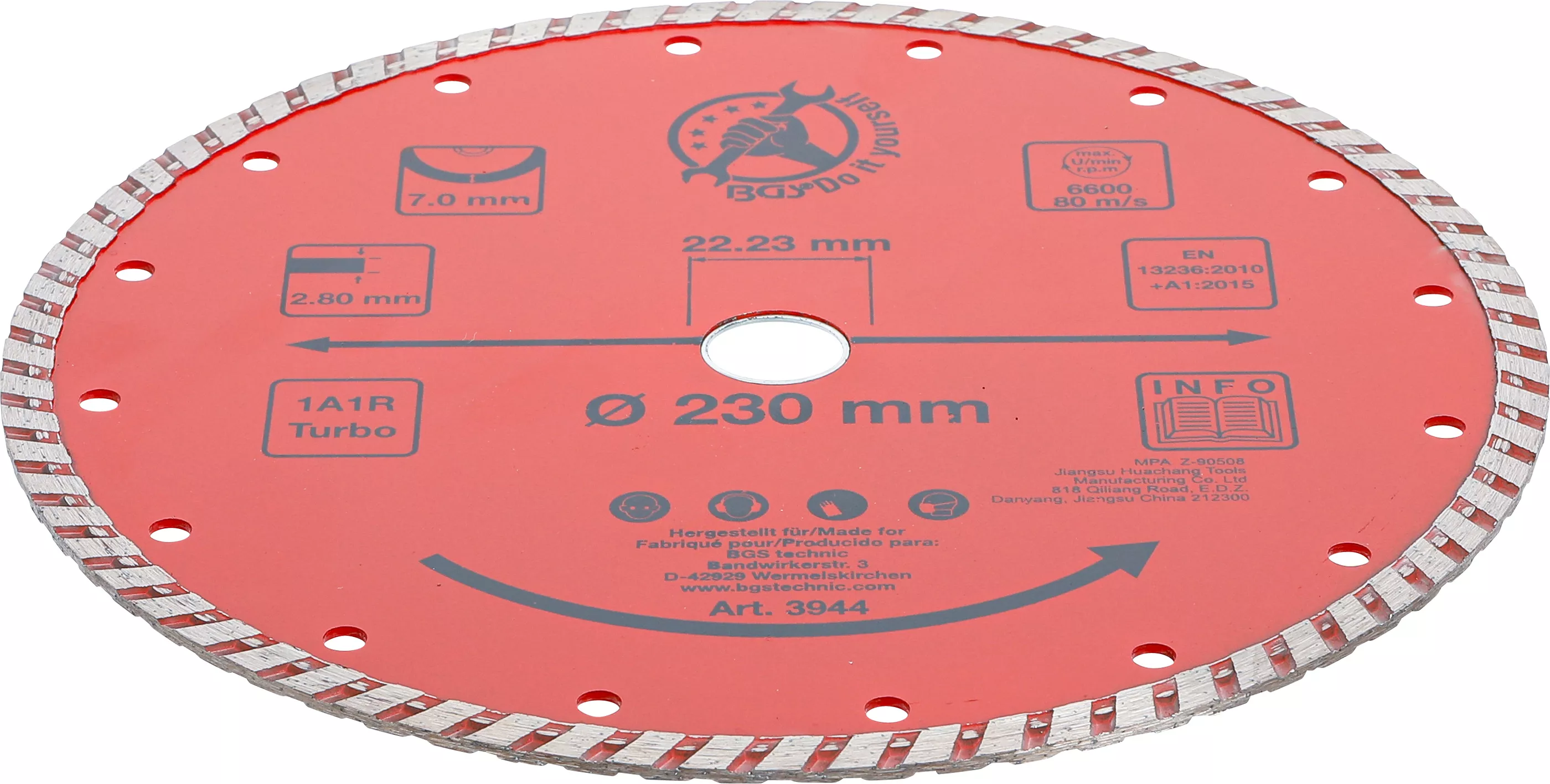 Diamantkapskiva Turbo Ø230mm