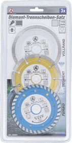 Diamantkapskivsats Ø 115mm, hål-Ø 20mm 3-delar