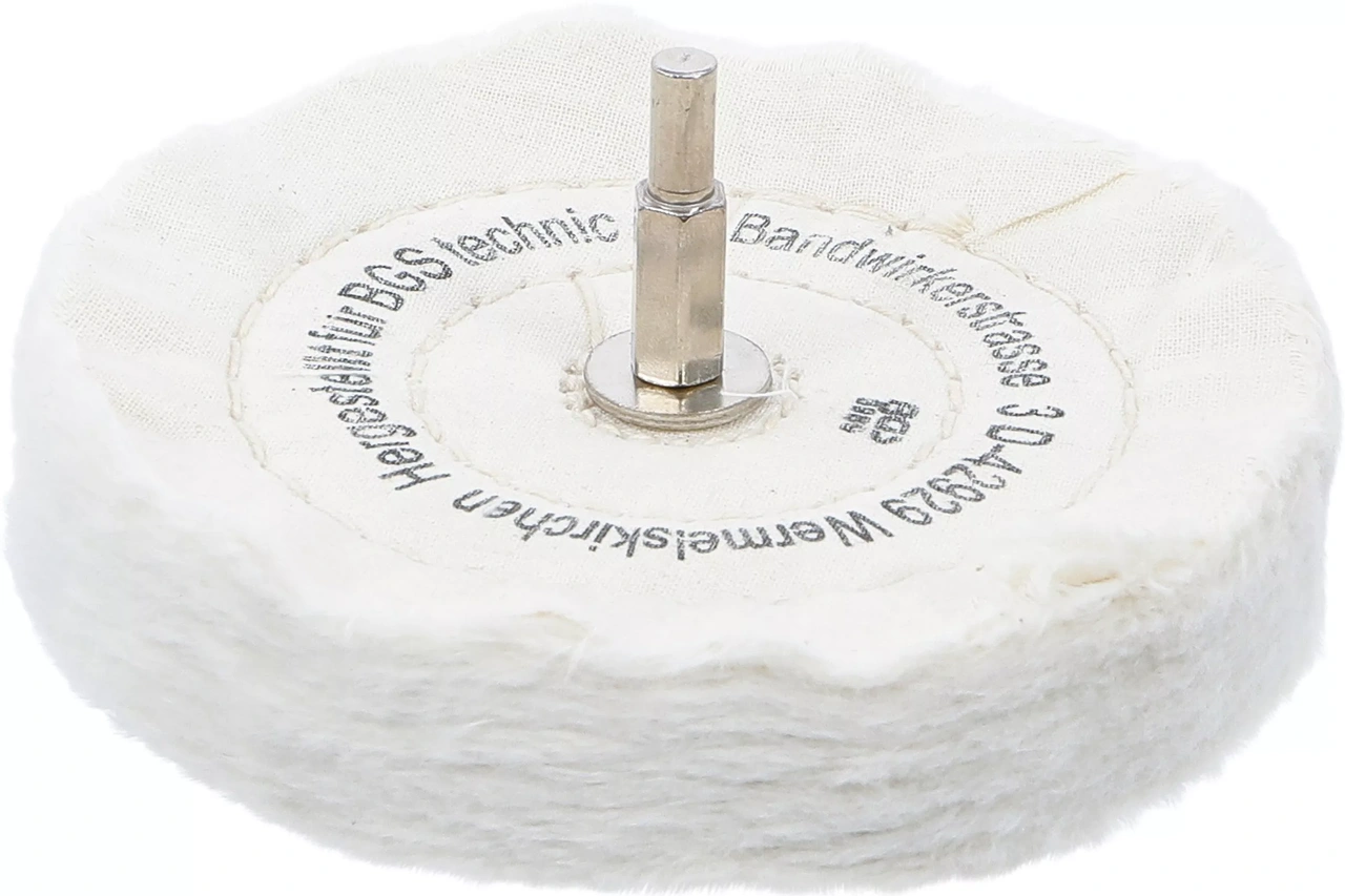 Polerskiva 125 x 22mm med axeltapp 6 mm