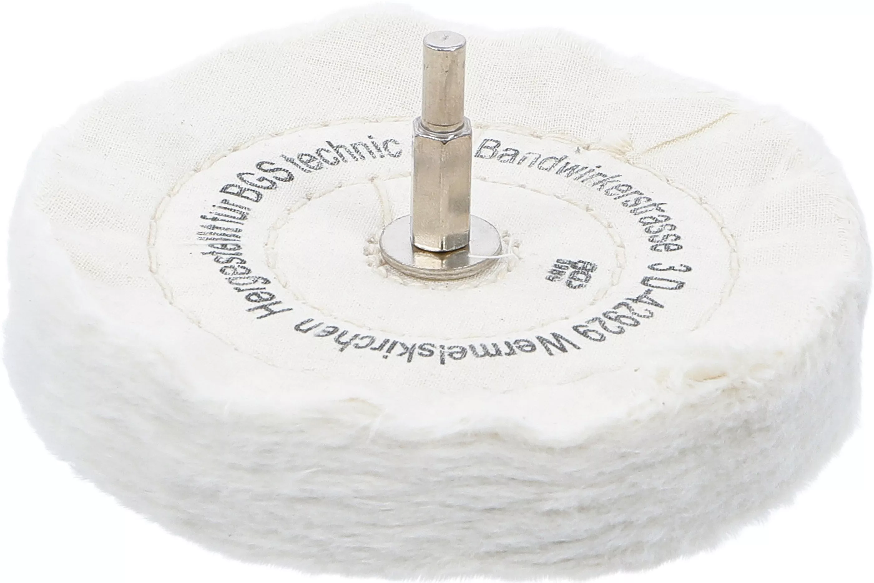 Polerskiva 125 x 22mm med axeltapp 6 mm