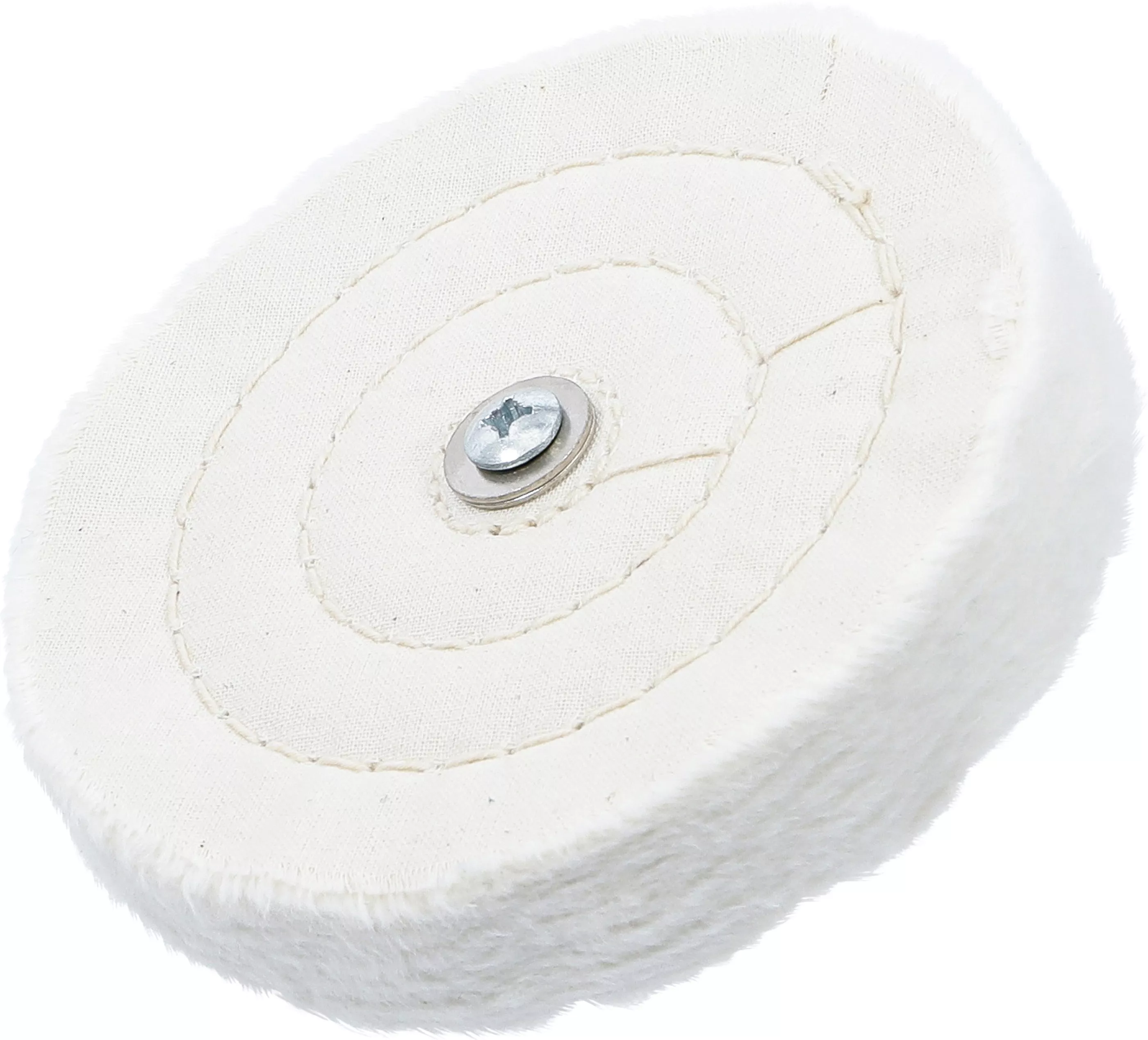 Polerskiva 125 x 22mm med axeltapp 6 mm