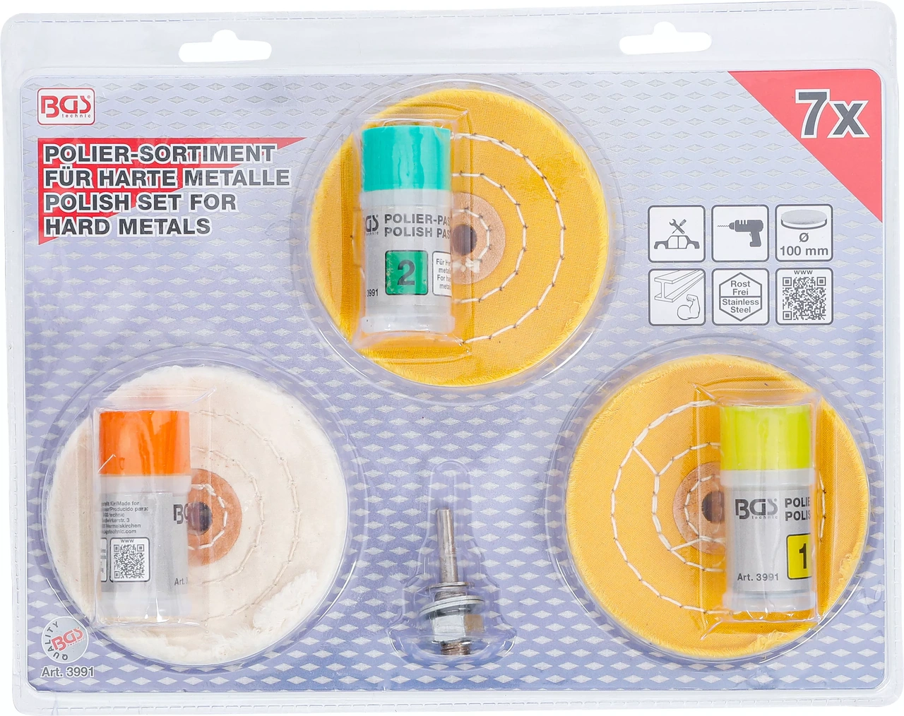 Polersats för hårda metaller | 7 delar