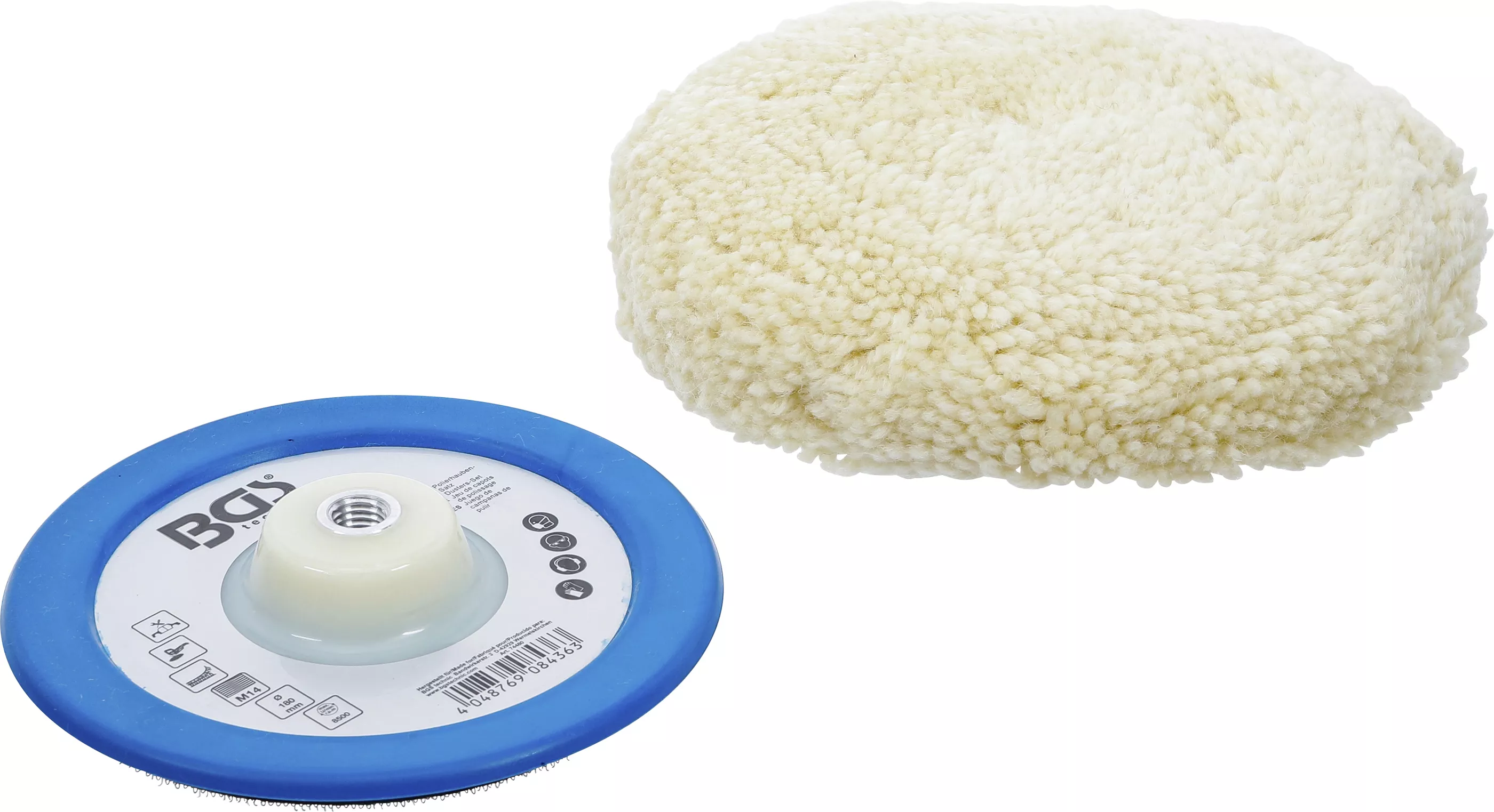 Polerhättsats 180mm M14 2-delar